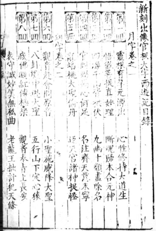 新刻出像官板大字西游记.PDF 二十卷一百回.明.吴承恩撰.明万历二十年金陵世德堂刊本