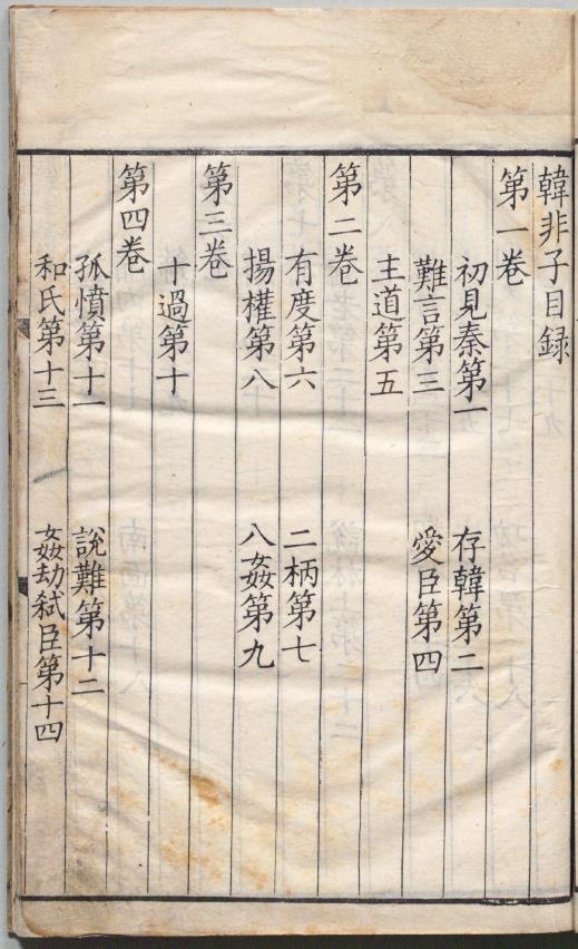 韩非子.二十卷.附韩非子识误.三卷